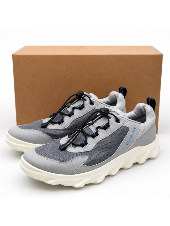ECCO MX Low Breathru Mens 7-7.5 EU 41 Concrete Gray Mesh Outdoor Walking Sneaker main image 8